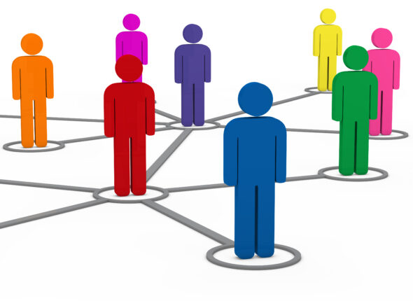 3d social communication people network