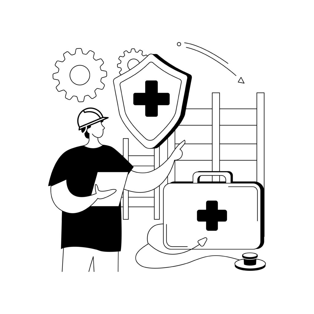 Occupational health abstract concept vector illustration.