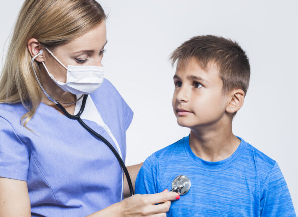 nurse-examining-boy-with-stethoscope